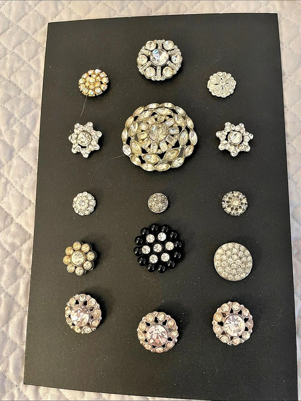 Vintage-Style Rhinestone buttons Collection